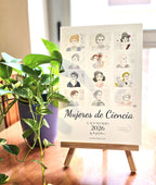 Calendario Mujeres de Ciencia 2026 - Primera Colección, Acuarela - by ProfeSolmar