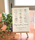 Calendario Perpetuo, Mujeres de Ciencia - Primera Colección, Acuarela - by ProfeSolmar