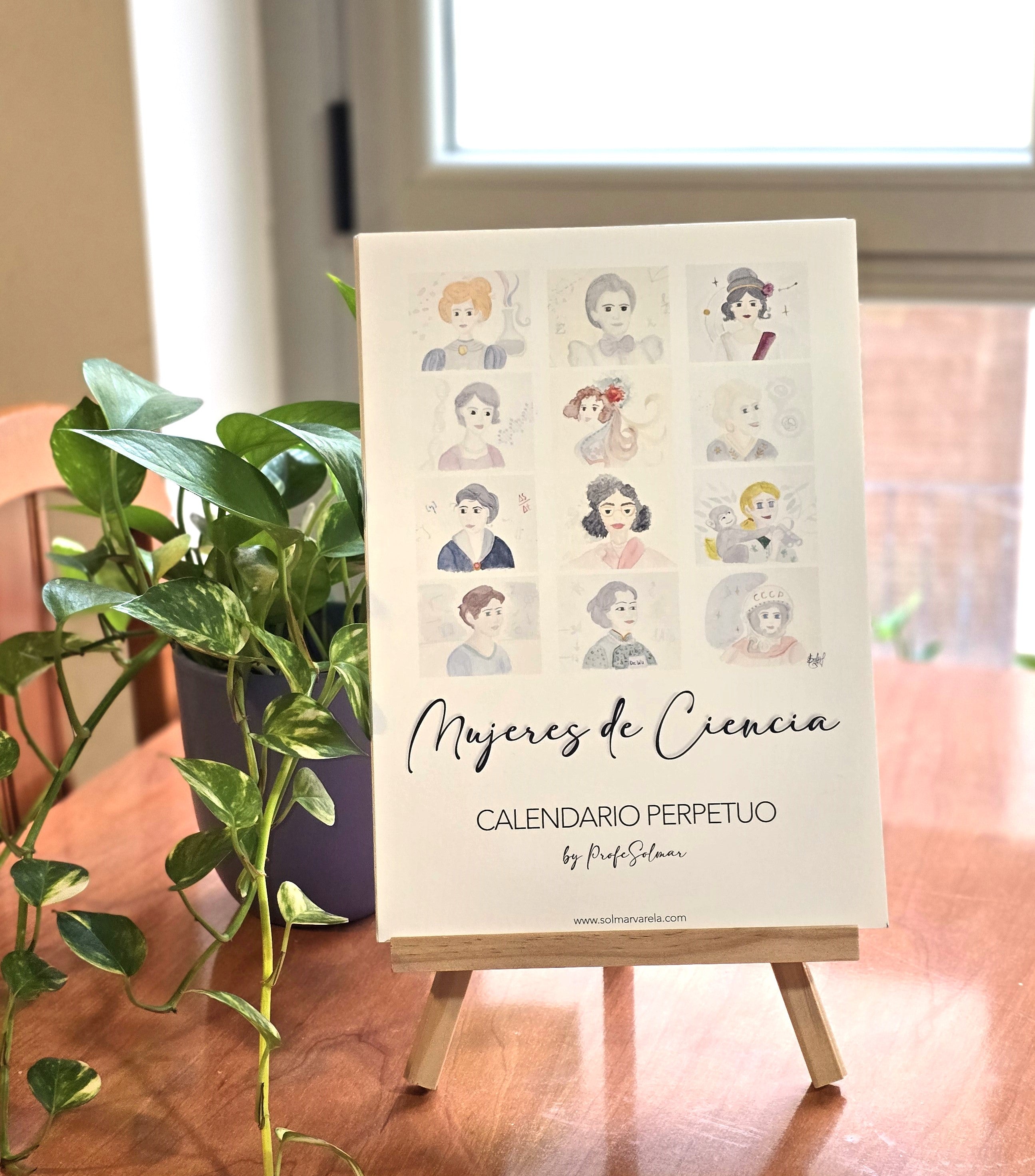 Calendario Perpetuo, Mujeres de Ciencia - Primera Colección, Acuarela - by ProfeSolmar