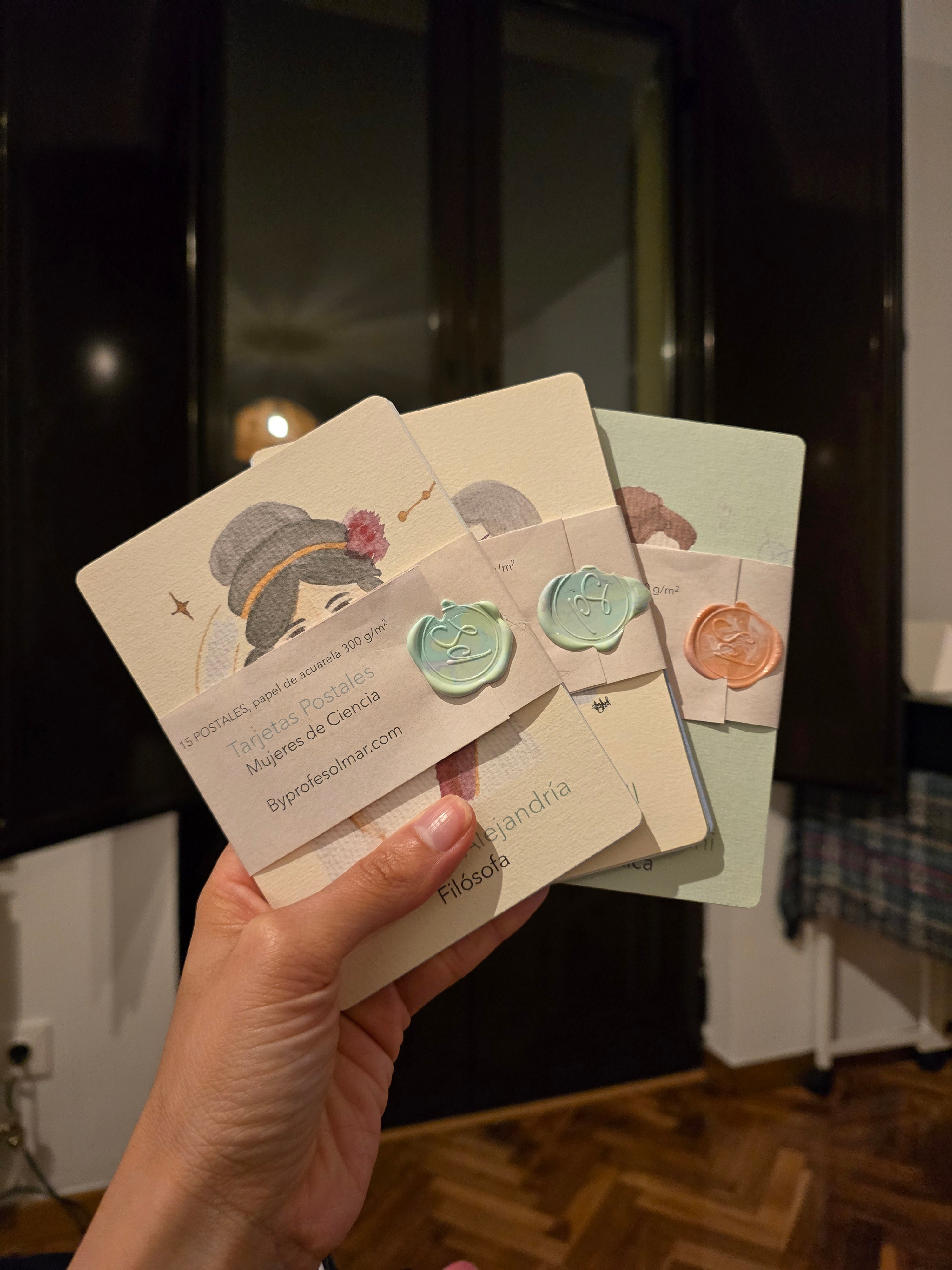 Set de 15 Postales Mujeres de Ciencia