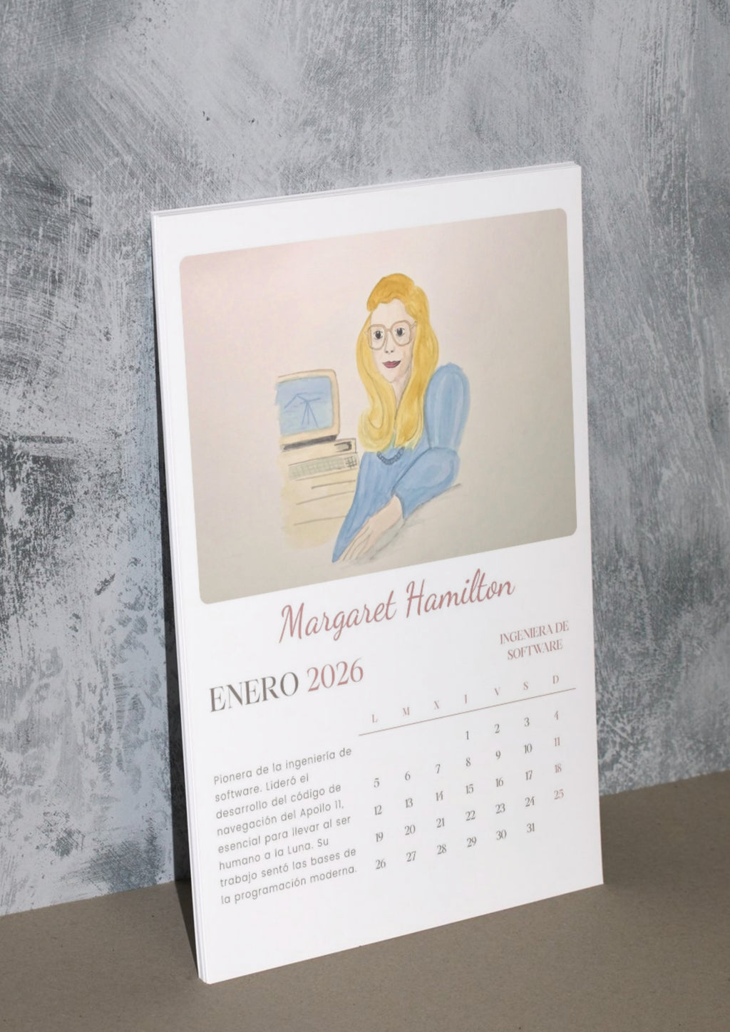 Calendario Mujeres de Ciencia 2026 - Nueva Colección, Acuarela - by ProfeSolmar