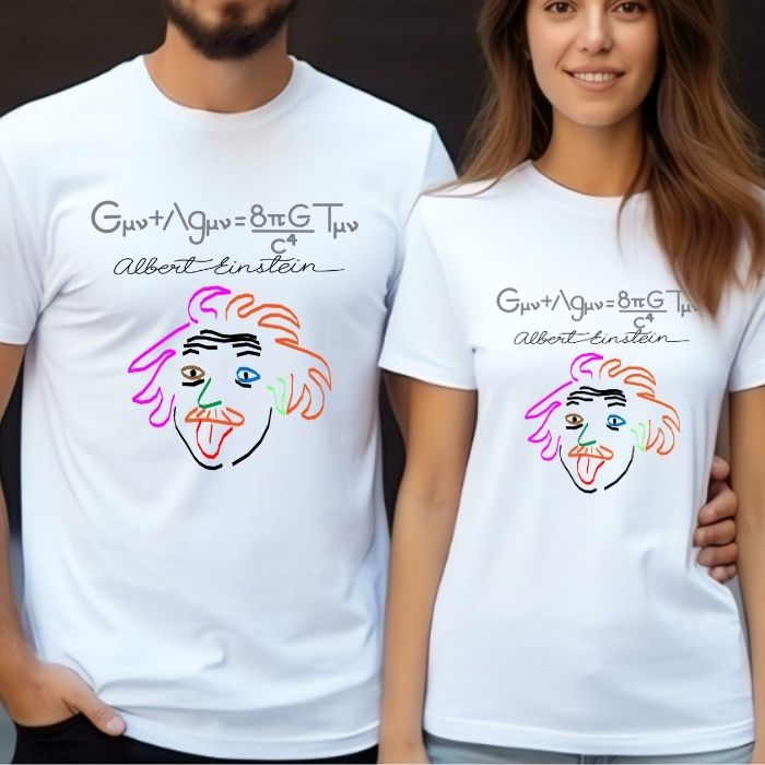 Camiseta Albert Einstein - Manga Corta