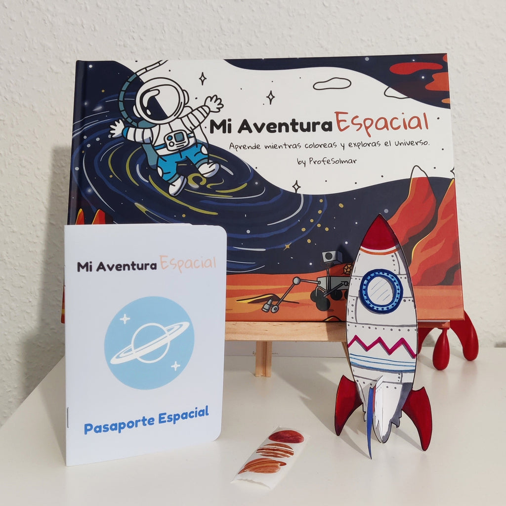 Activity book: Mi Aventura Espacial by ProfeSolmar (Spanish version, Hardcover) - by ProfeSolmar
