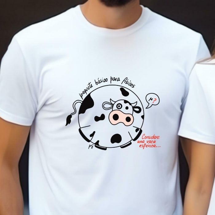 Camiseta Vaca Esférica - Manga Corta